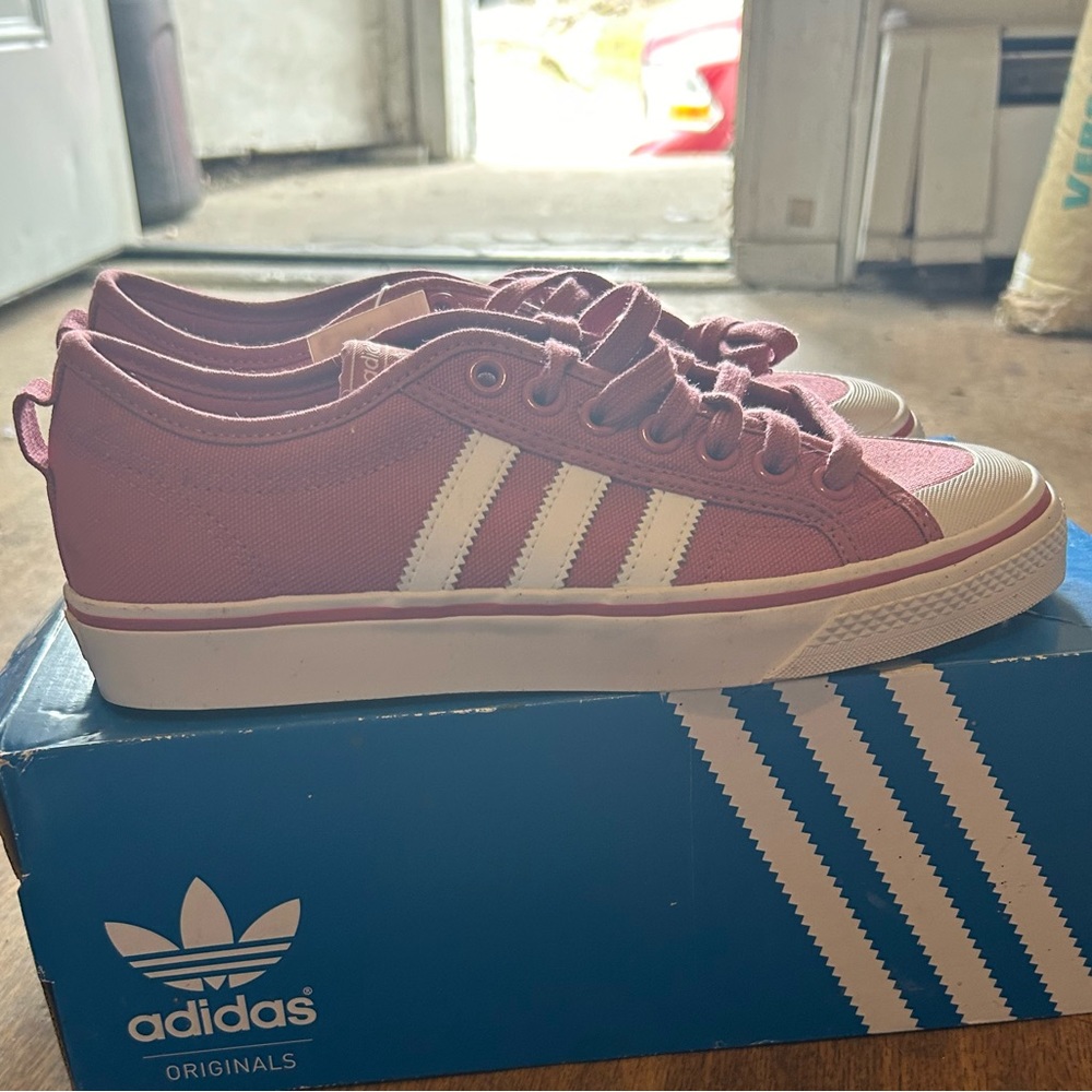Wild pink Adidas size 7.5